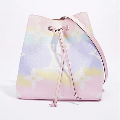 Pre-owned Louis Vuitton Neonoe Bag Escale Monogram Canvas Shoulder Bag In Pink