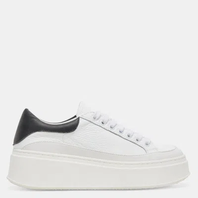 Dolce Vita Wyett Sneakers White Black Leather In Multi