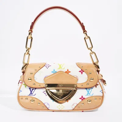Pre-owned Louis Vuitton Marilyn Takashi Murakamimulticoloured Monogram Coated Canvas Shoulder Bag In Gold