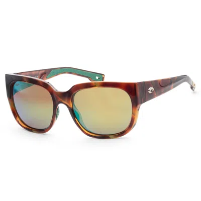 Costa Del Mar Women's 55mm Shiny Palm Tortoise Sunglasses 06s9019-901909-55 In Multi