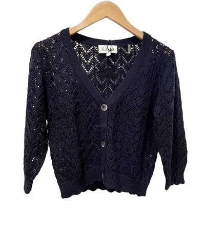 Isla Talia Cardigan In Midnight In Multi