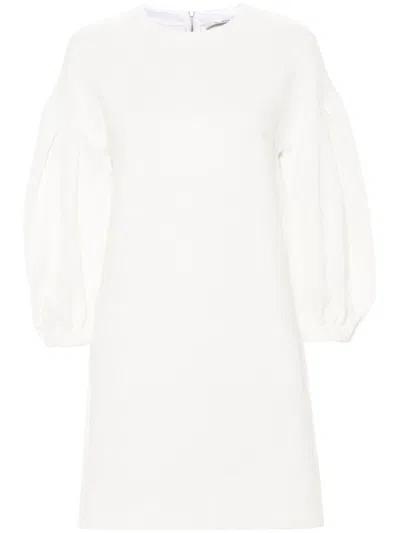 Max Mara Maxmara Embossed Malia Jersey Dress White