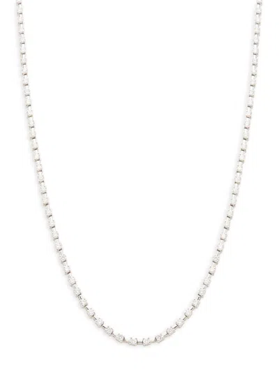 Saks Fifth Avenue Women's Tennis 14k White Gold & 3.5 Tcw Diamond Necklace
