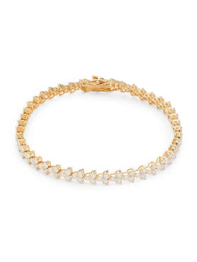 Saks Fifth Avenue Women's 14k Yellow Gold & 5 Tcw Diamond Bracelet