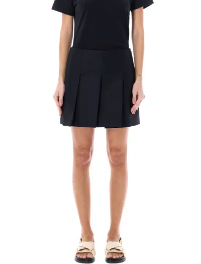 Marni Pleated Mini Skirt In Black