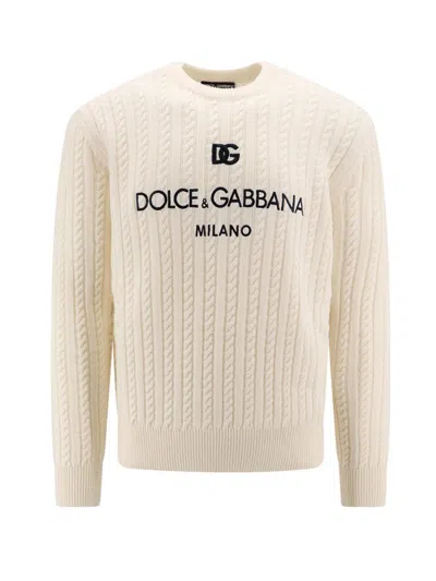 Dolce & Gabbana Man Sweater Man White Knitwear