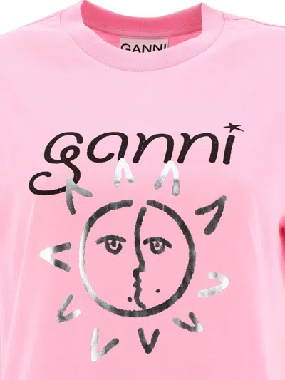 Ganni "" T-shirt In Pink