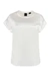 Pinko Silk Bloshirt In White