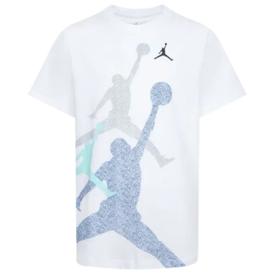 Jordan Little Kids' Gradient Stacked Jumpman T-shirt In Blue