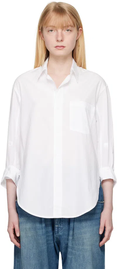 Citizens Of Humanity White Kayla Shirt In Optic White