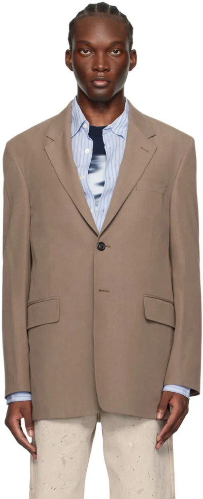 Our Legacy Vienna Single-breasted Blazer In Braun