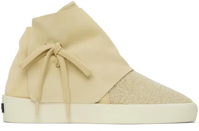 Fear Of God Moc Bead-detail Suede Trainers In Neutrals