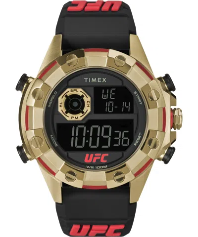 Timex Ufc Men's Kick Digital Black Polyurethane Watch, 49mm