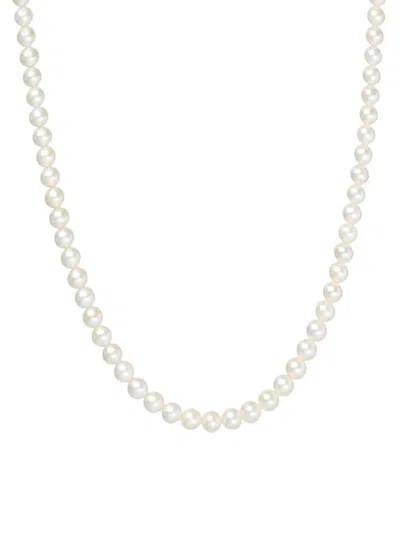 Hatton Labs Men's Classic Freshwater Pearl & Sterling Silver Chain Necklace In White