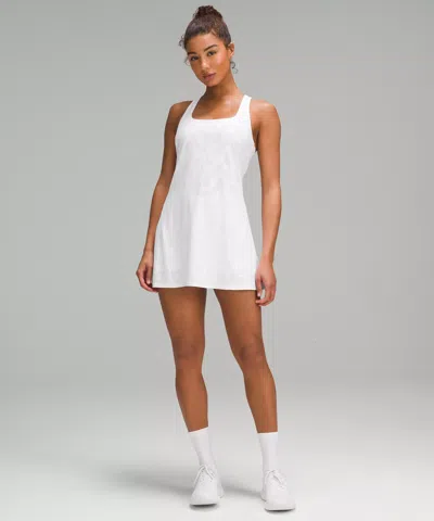 Lululemon Lightweight Linerless Tennis Dress Logo In White