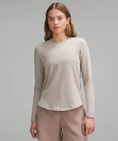 Lululemon Love Long-sleeve Shirt In Gray