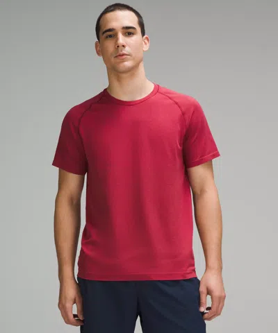 Lululemon Metal Vent Tech Short-sleeve Shirt In Pink