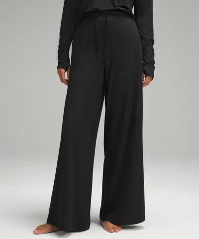 Lululemon Modal High-rise Wide-leg Lounge Pants In Black