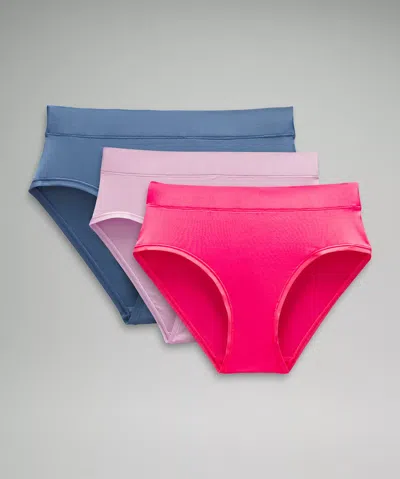 Lululemon Underease High-rise Bikini Underwear 3 Pack In Multi