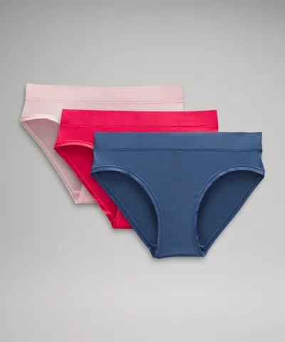Lululemon Underease Mid-rise Bikini Underwear 3 Pack In Multi