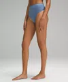 Lululemon Wundermost Ultra-soft Nulu High-waist Thong Underwear In Blue