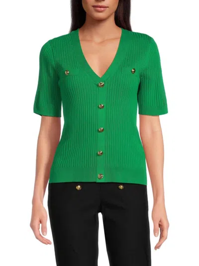 Nanette Lepore Women's Elbow Sleeve Sweater In Green