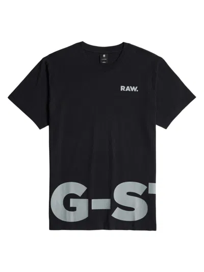 G-star Raw Men's Logo Cotton T-shirt In Black