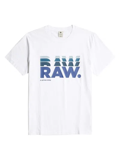 G-star Raw Men's Logo Cotton T-shirt In White