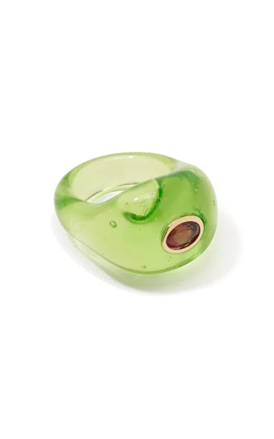 Lizzie Fortunato Monument Ring In Green