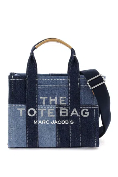 Marc Jacobs The Denim Small Tote Bag In Blu