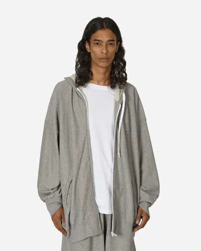 Reebok Hed Mayner Oversized Zipped Hoodie In Grey