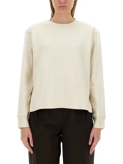 Margaret Howell Cotton Sweatshirt In White