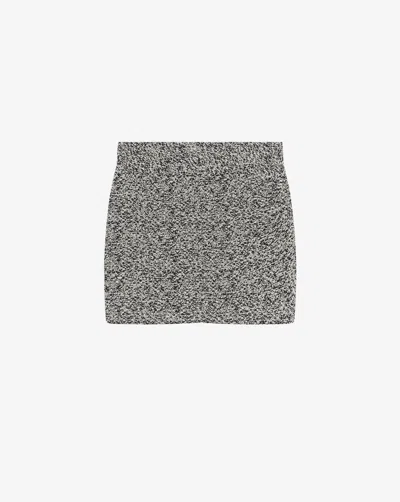 Iro Women's Hortense Short Draped Tweed Skirt In Grey
