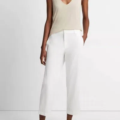 Vince Washed Casual Pant In White