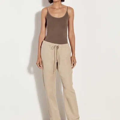 Enza Costa Twill Easy Pant In Clay In Brown