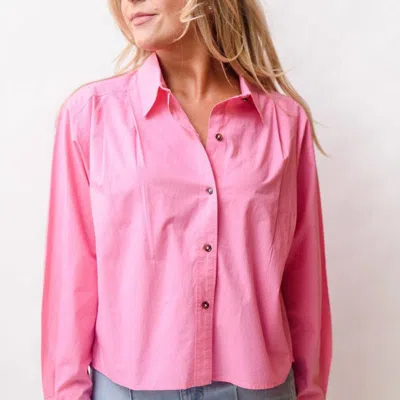 Etica Oceane Pleated Shirt In Pink