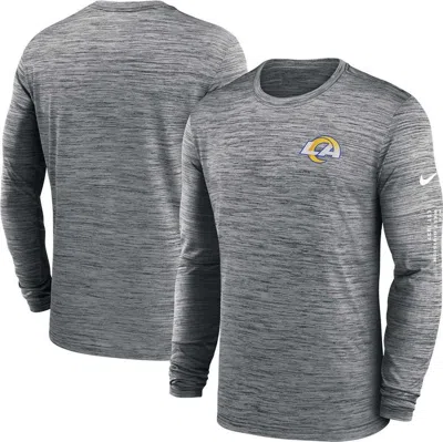 Nike Los Angeles Rams Velocity  Men's Dri-fit Nfl Long-sleeve T-shirt In Black