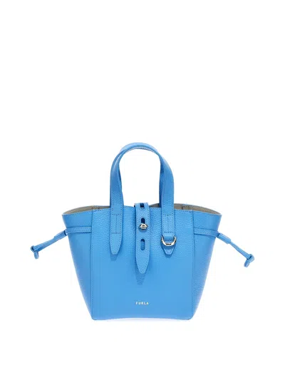 Furla Net Handbag In Light Blue