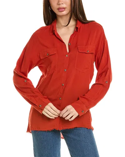 Xcvi Wearables Whitson Shirt In Red