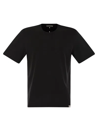Premiata Short-sleeve Cotton T-shirt In Black