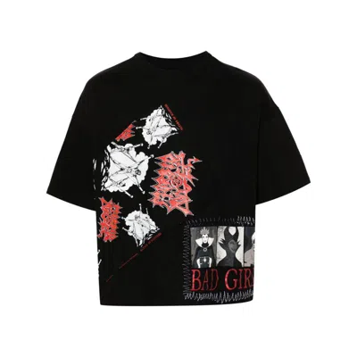 Adjoint Bad Girl Graphic-patch T-shirt In Black