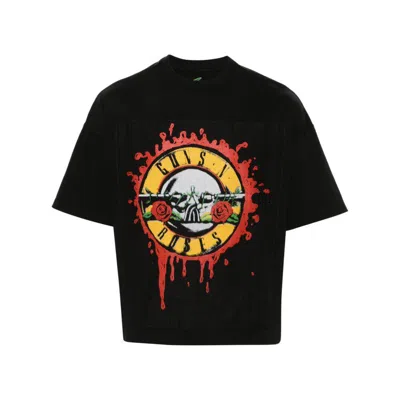 Adjoint Guns N' Roses 2 Cotton T-shirt In Black