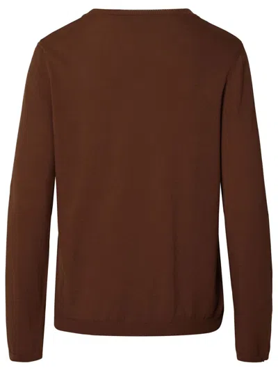 Apc A.p.c. Brown Cotton 'albane' Sweater