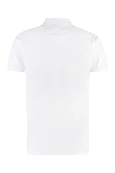 Bally Cotton Piqué Polo Shirt In White