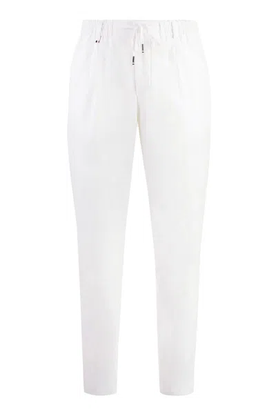 Hugo Boss Boss Crêpe Trousers In White
