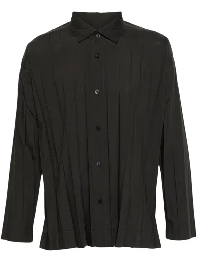 Issey Miyake Homme Plisse Shirts In Gray