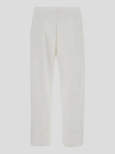 Patou Cropped Trousers In White