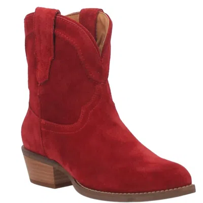 Dingo Women's Tumbleweed Leather Booties In Red