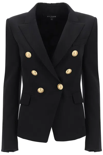 Balmain Fitted Double-breasted Jacket Women In Multicolor