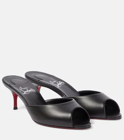 Christian Louboutin Me Dolly Leather Mules In Black